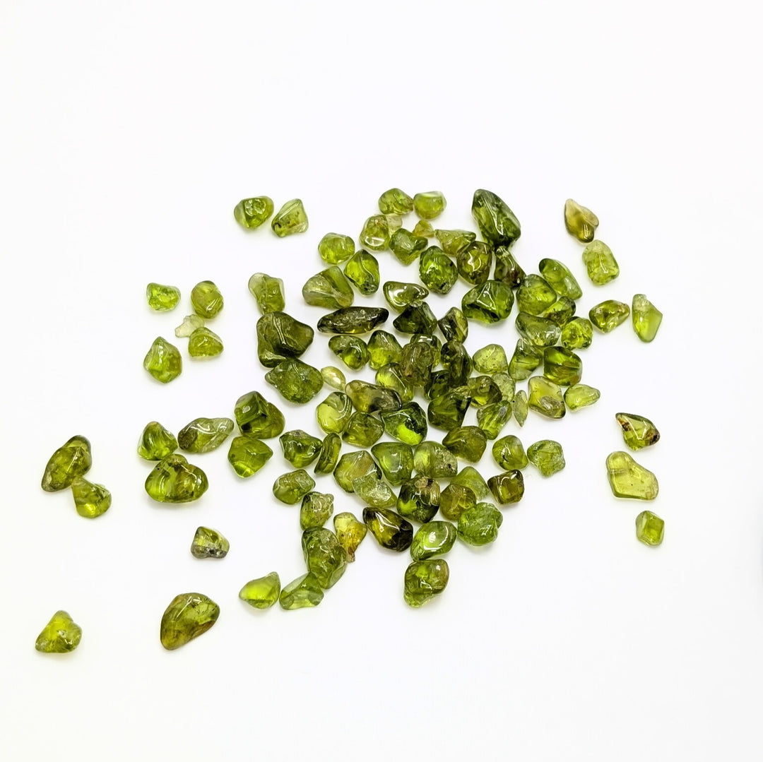 Polished Peridot Chips