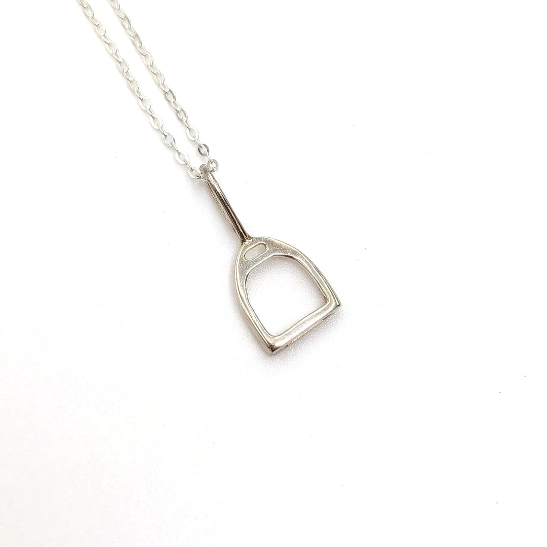 Vintage Stirrup Necklace in Sterling Silver