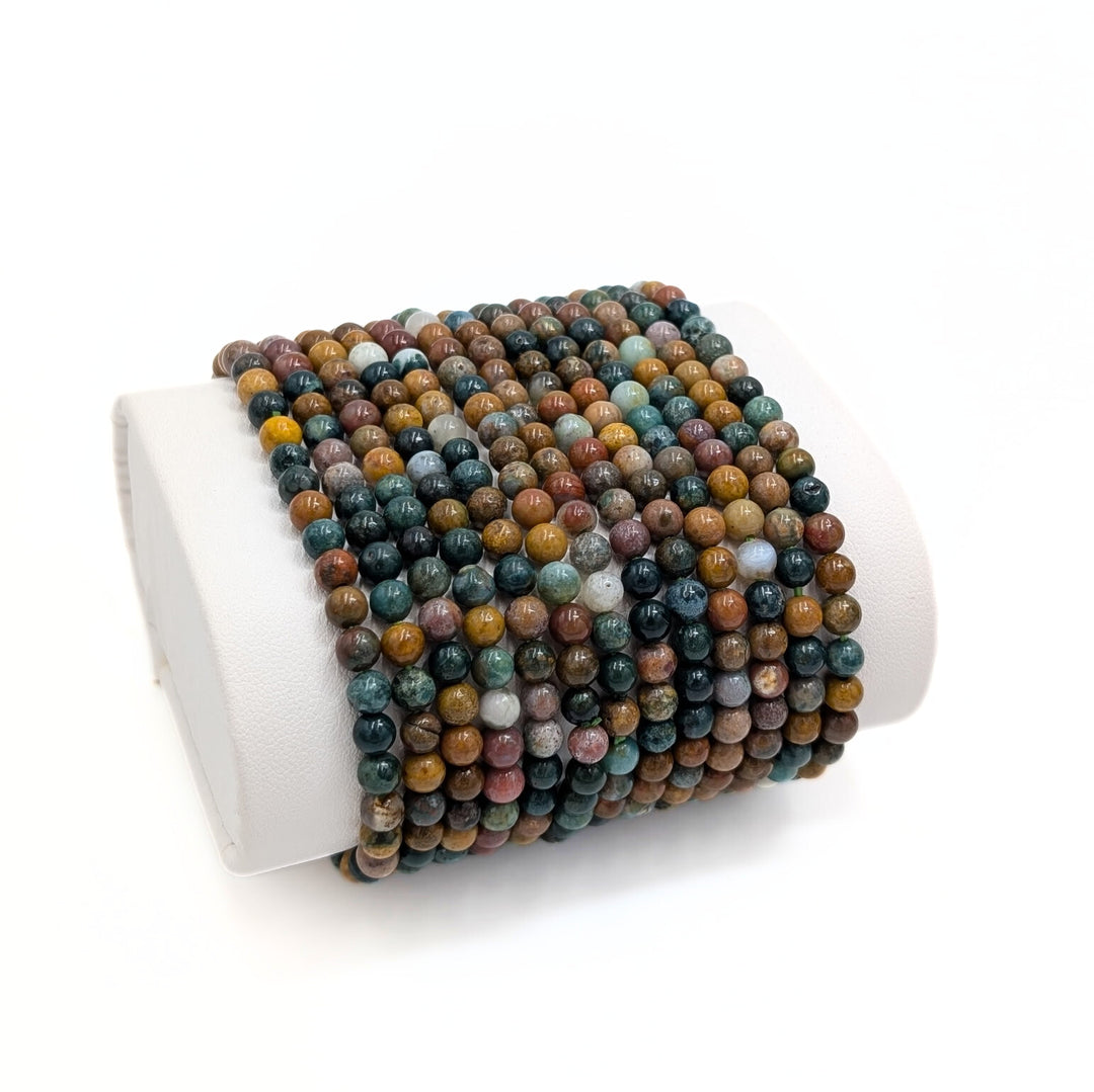 Ocean Jasper Beaded Bracelet - 4mm