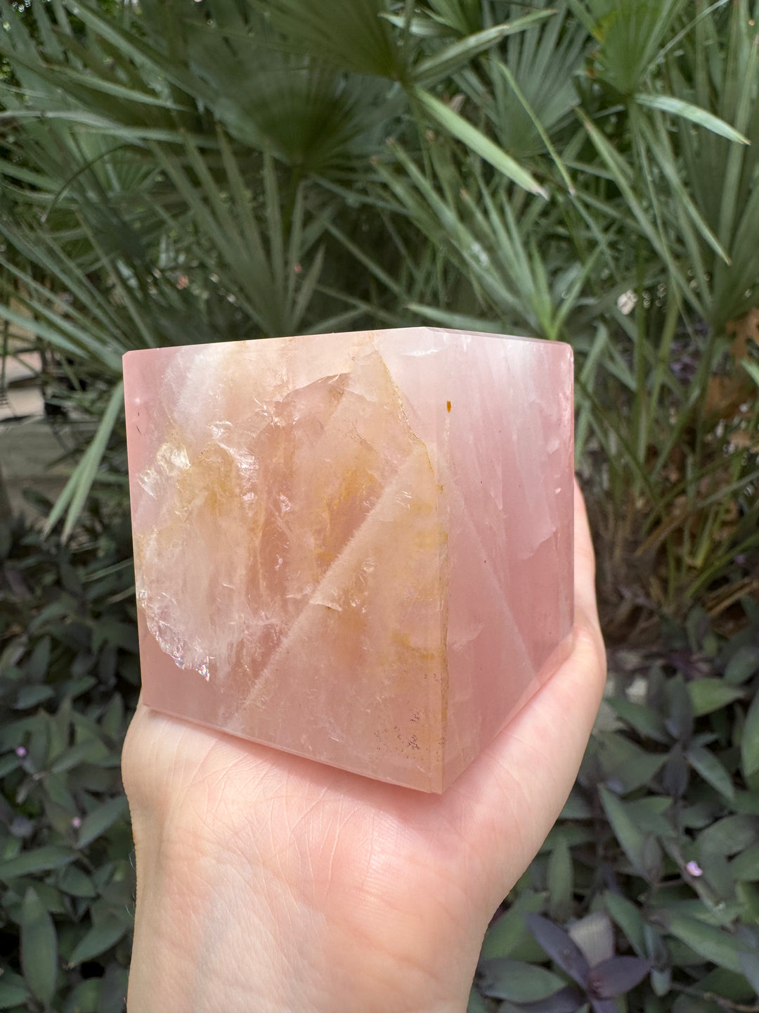 Rose Quartz Cube