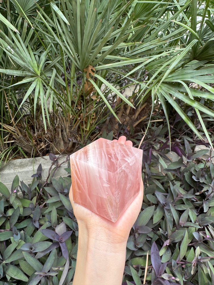 Rose Quartz Cube