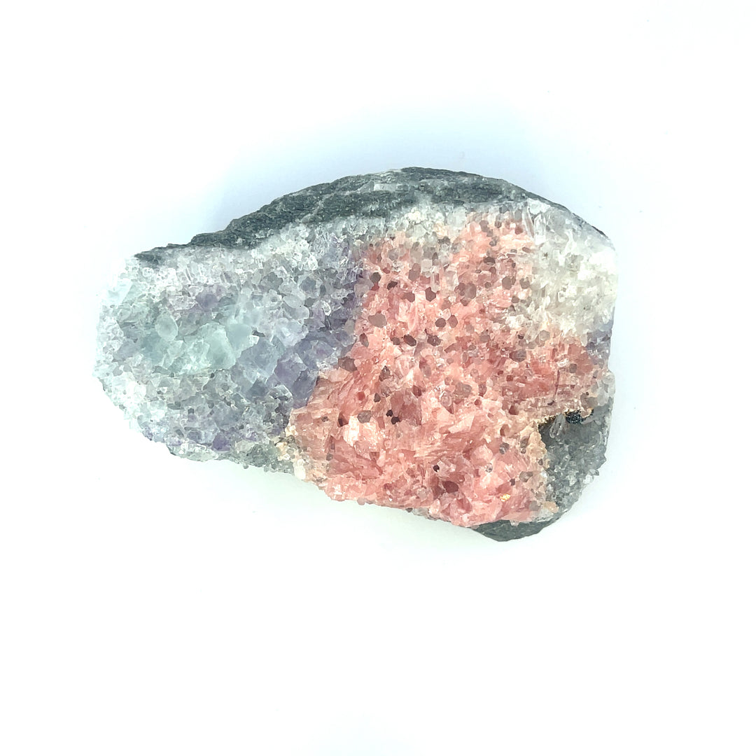 Rhodochrosite & Fluorite Freeform