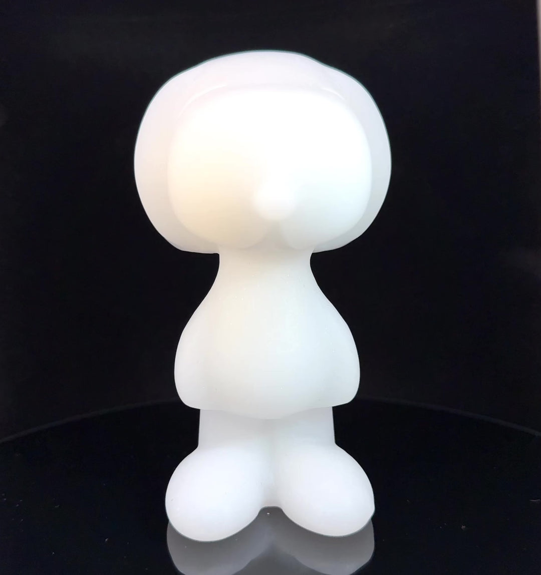 White Jade Snoopy Inspired Figurine