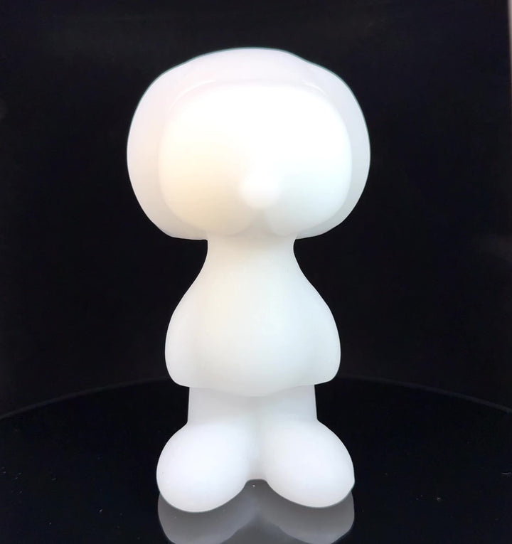 White Jade Snoopy Inspired Figurine