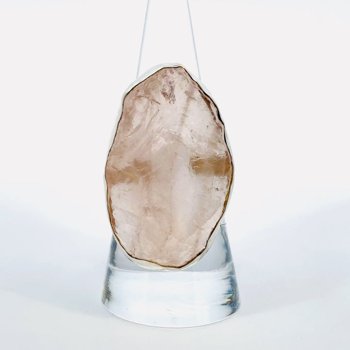 Rose Quartz Ring in Sterling Silver