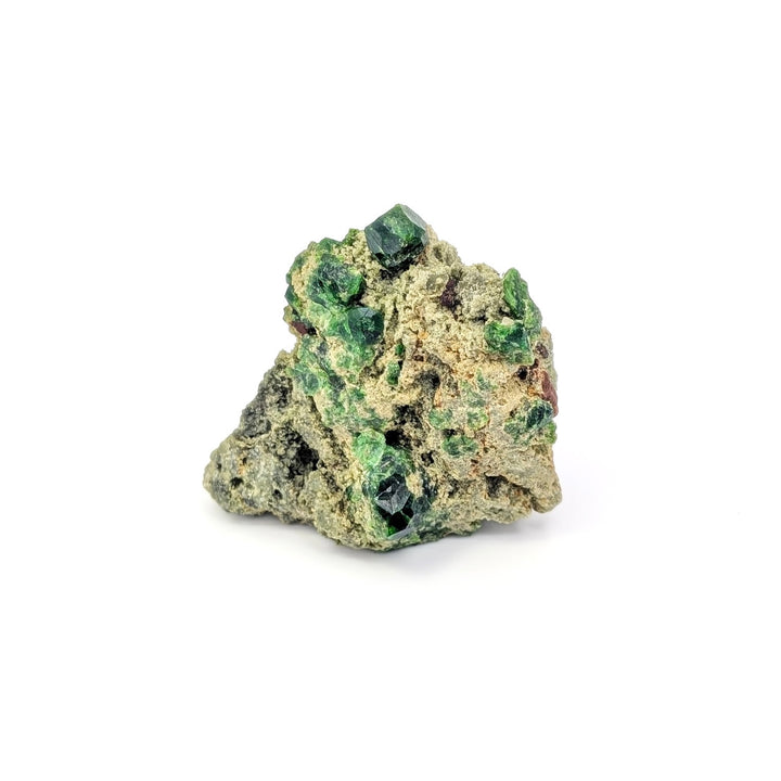 Demantoid Garnet on Host Rock