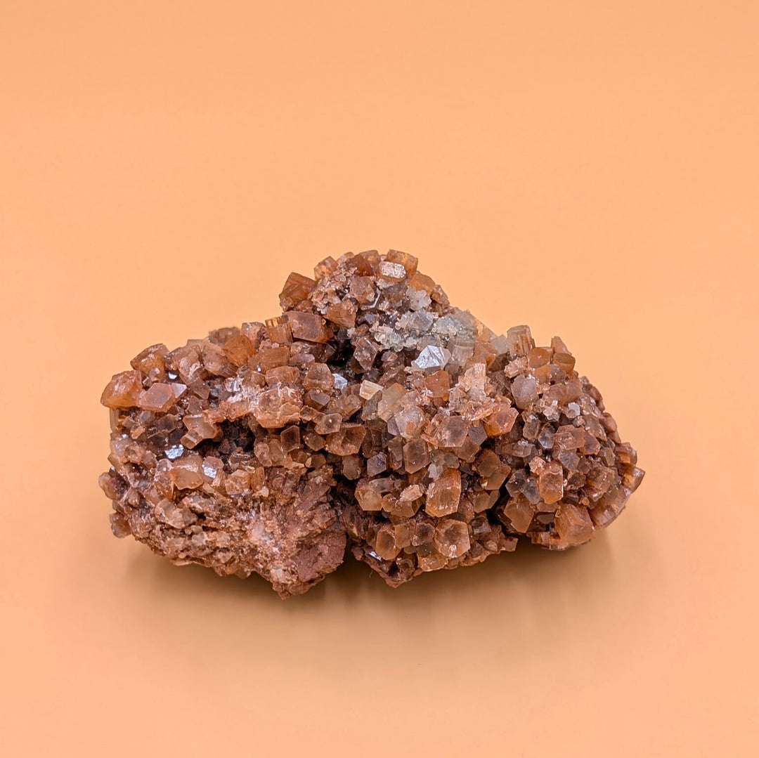 Orange Aragonite Crystal Freeform Cluster
