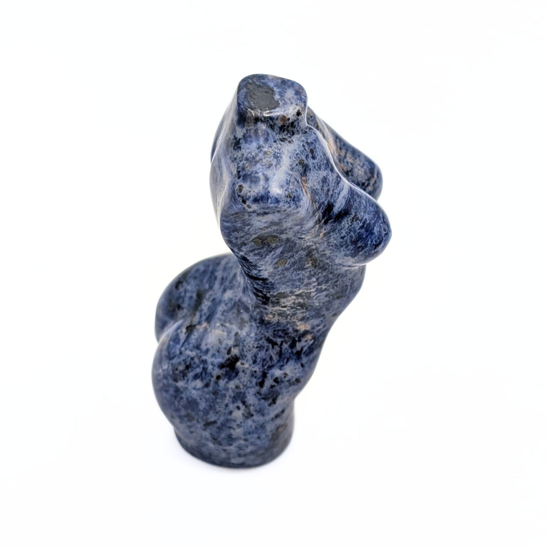 Sodalite Carved Female Torso Figurine