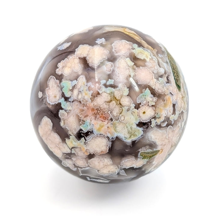 Flower Agate Polished Sphere