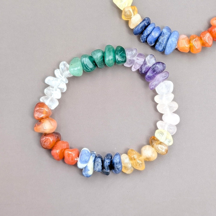Brazilian Chakra Crystal Chip Bracelet