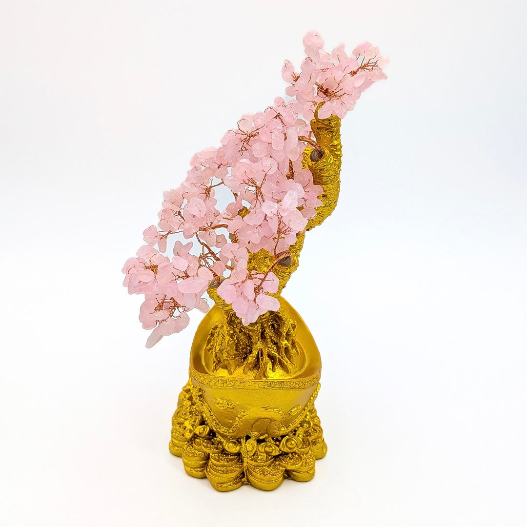 Rose Quartz Bonsai Tree