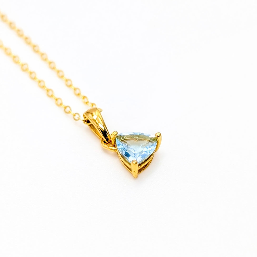 Faceted Gemstone Necklaces in Gold Over Sterling Silver