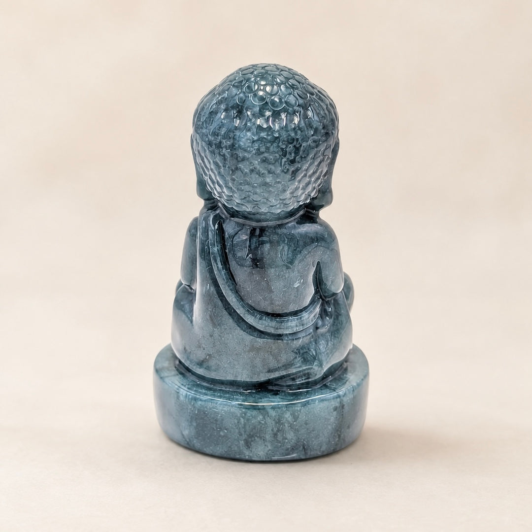 Jade Buddha Carved Figurine