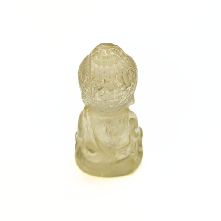 Carved Citrine Buddha Figurine