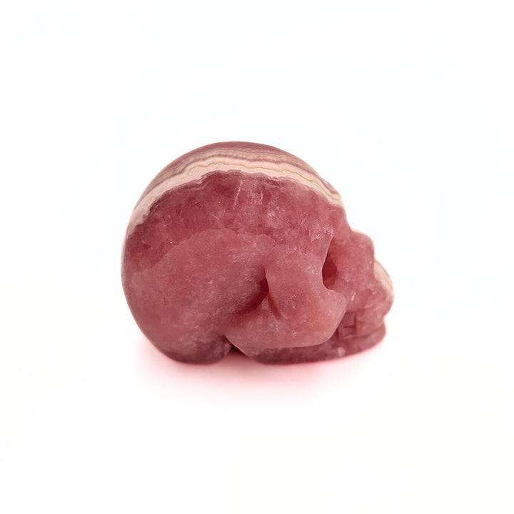 Small Rhodochrosite Skull Figurine