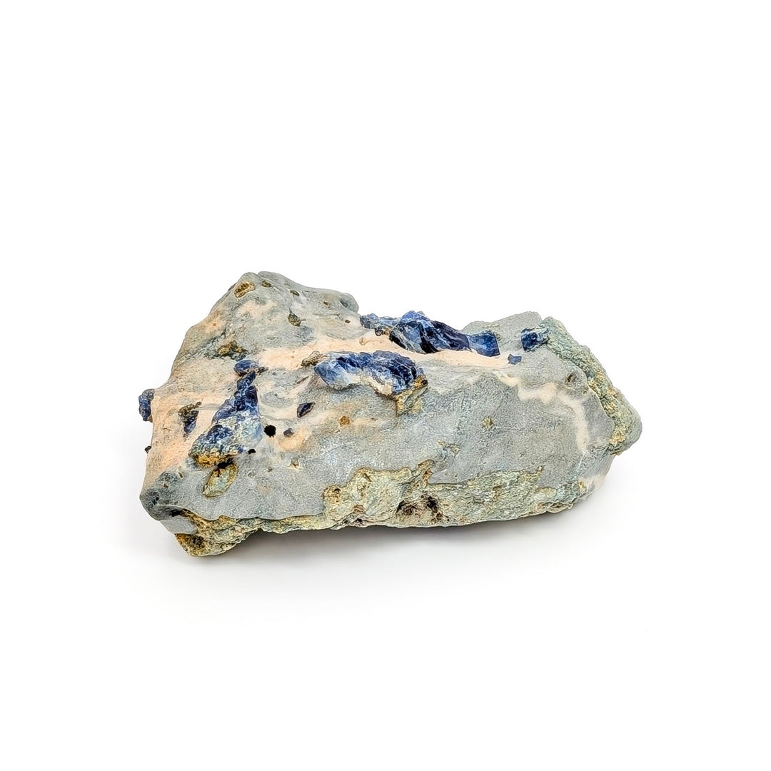 Raw Benitoite On Natrolite Matrix Freeform