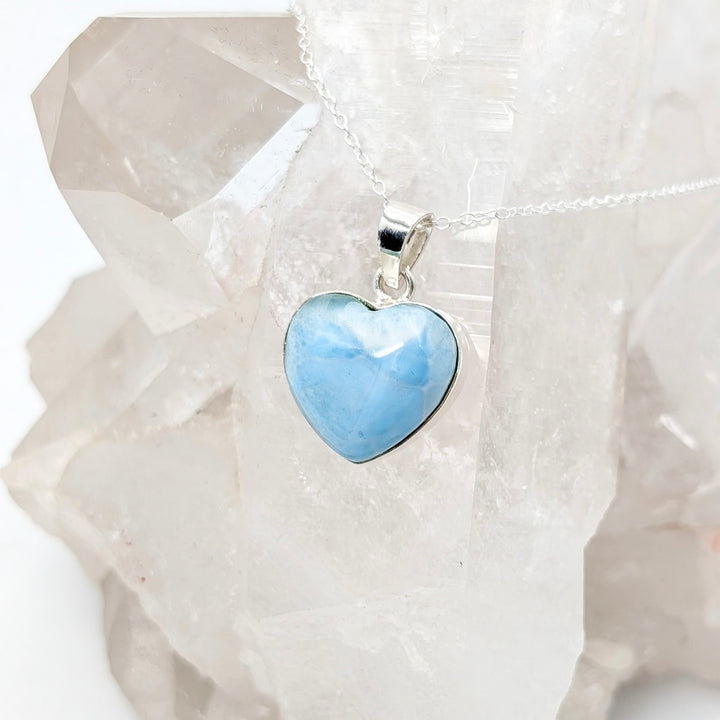 Larimar Pendant Necklace in Sterling Silver