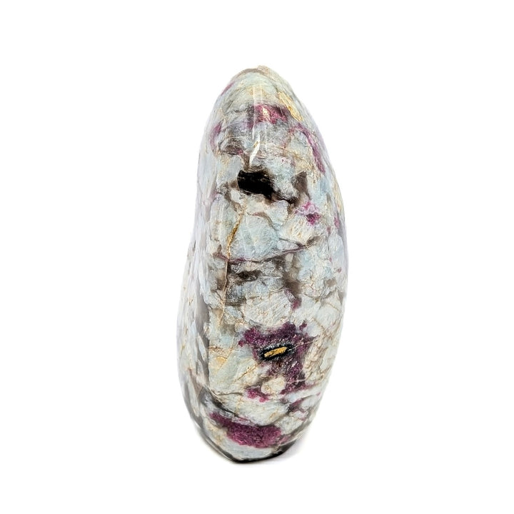 Rubellite Tourmaline in Quartz Polished Flame