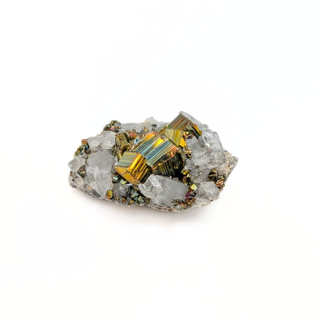 Rainbow Pyrite & Quartz Freeform