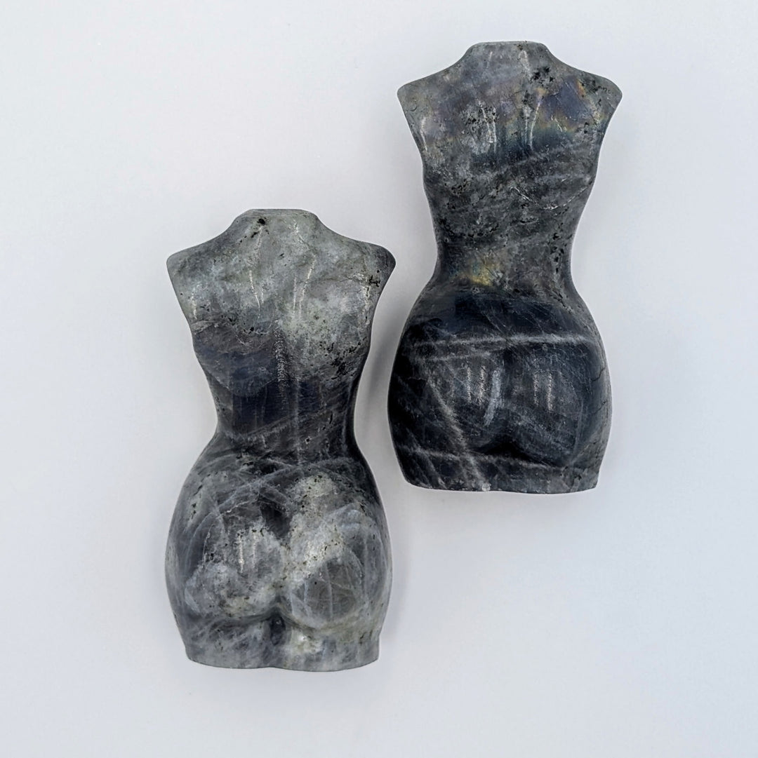 Labradorite Female Torso Figurine Busts