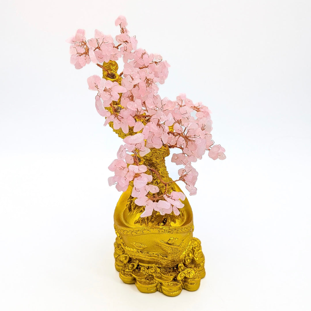 Rose Quartz Bonsai Tree