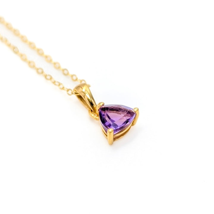 Faceted Gemstone Necklaces in Gold Over Sterling Silver