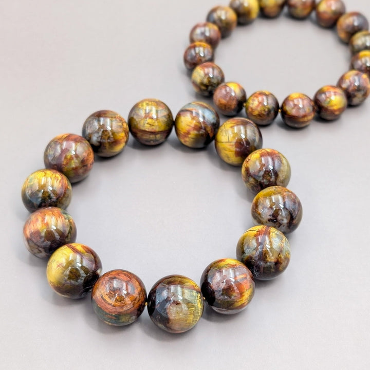 Chinese Brown Pietersite Beaded Bracelets