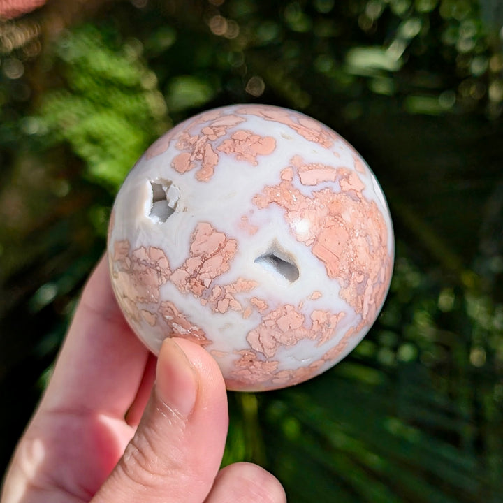 Cotton Candy Agate Polished Sphere