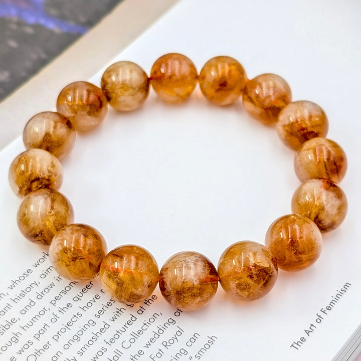 Citrine Polished Beaded Bracelet