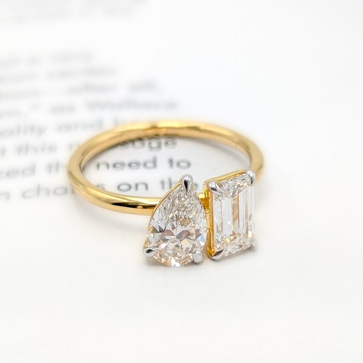 Lab Grown Diamond Ring in 14K Yellow Gold