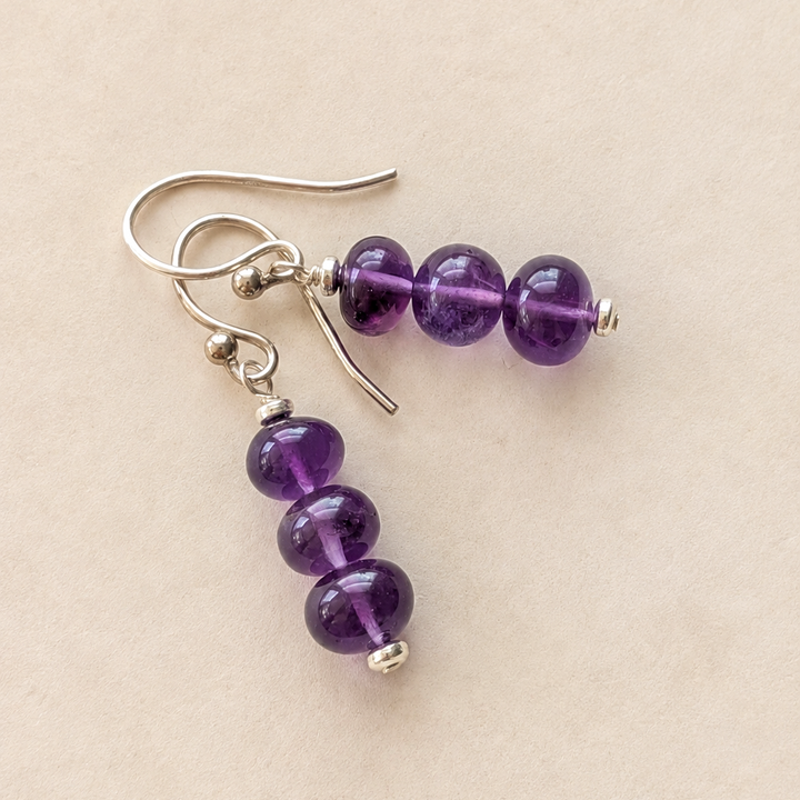 Gemstone Dangle Earrings in Sterling Silver