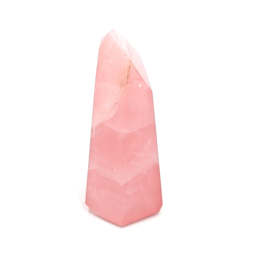 Brazilian Rose Quartz Polished Tower