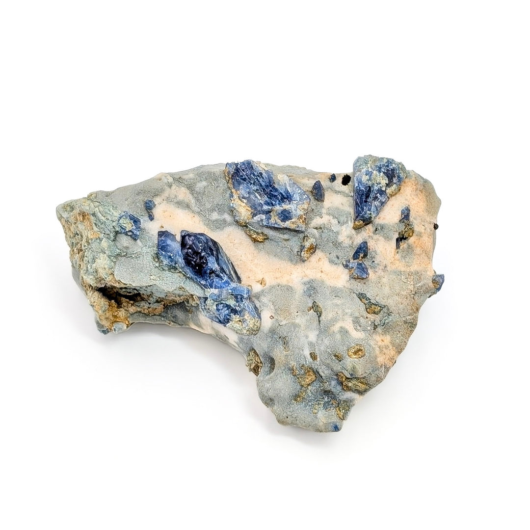 Raw Benitoite On Natrolite Matrix Freeform
