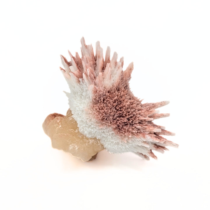 Pink Mordenite on Stilbite Freeform