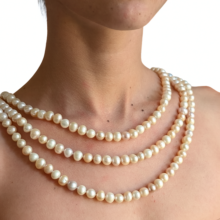 Vintage Freshwater Pearl Beaded Necklace