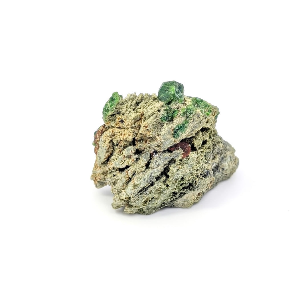 Demantoid Garnet on Host Rock