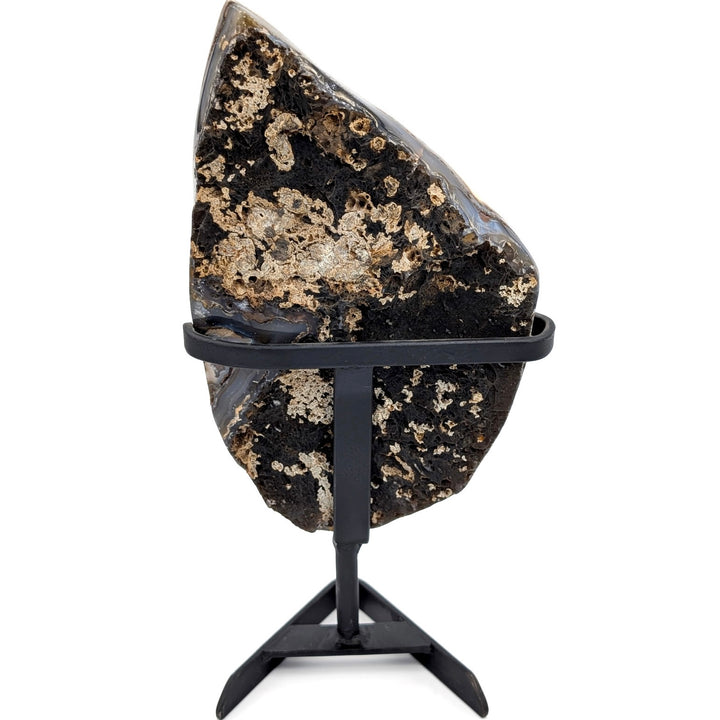 Druzy Agate Slice with Stand