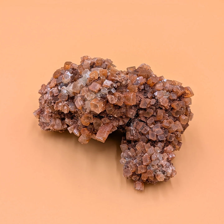 Orange Aragonite Crystal Freeform Cluster