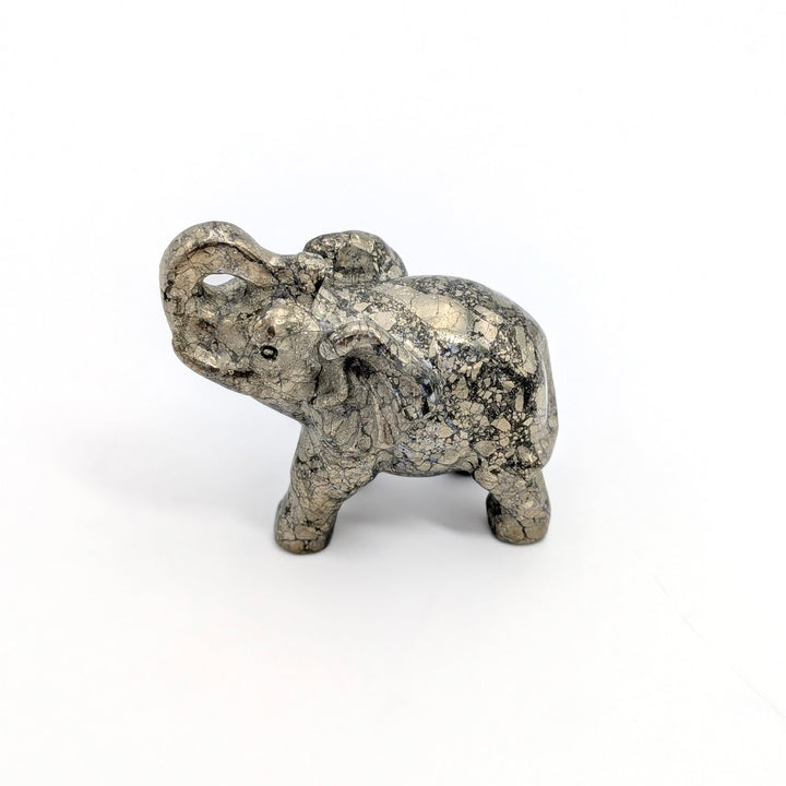 Pyrite Elephant Figurine
