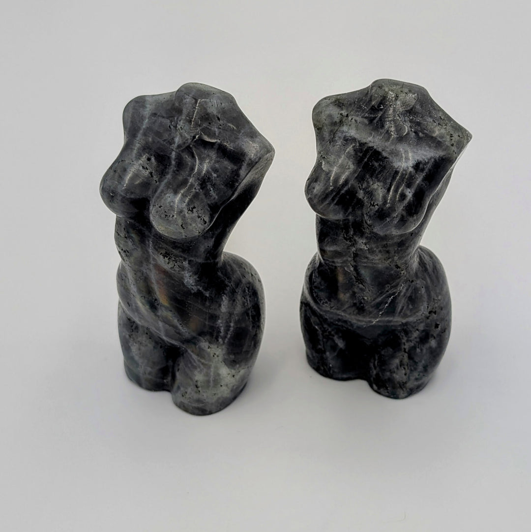 Labradorite Female Torso Figurine Busts