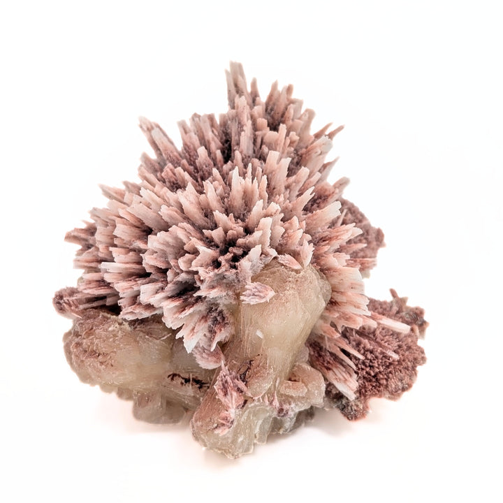 Pink Mordenite on Stilbite Freeform