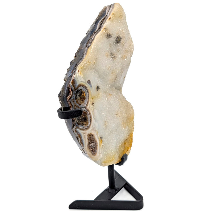 Druzy Agate Slice with Stand