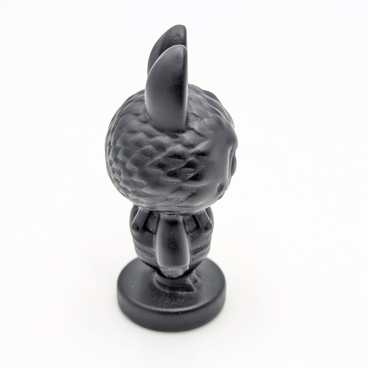Obsidian Labubu-Inspired Carved Figurine