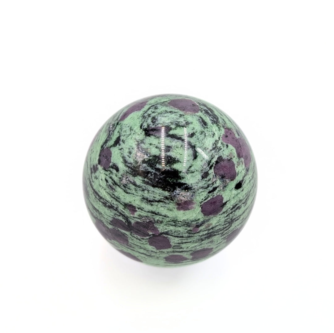 Ruby in Zoisite (Anyolite) Polished Sphere