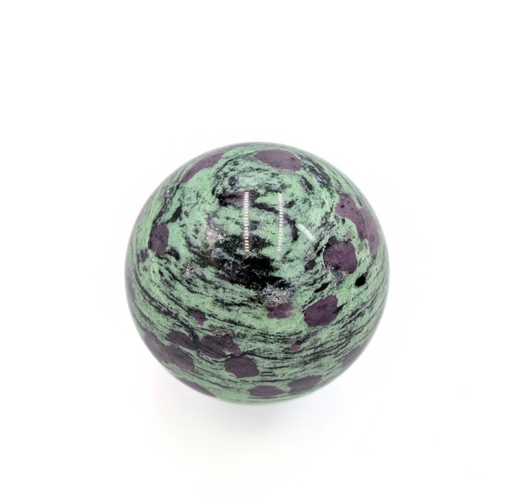 Ruby in Zoisite (Anyolite) Polished Sphere