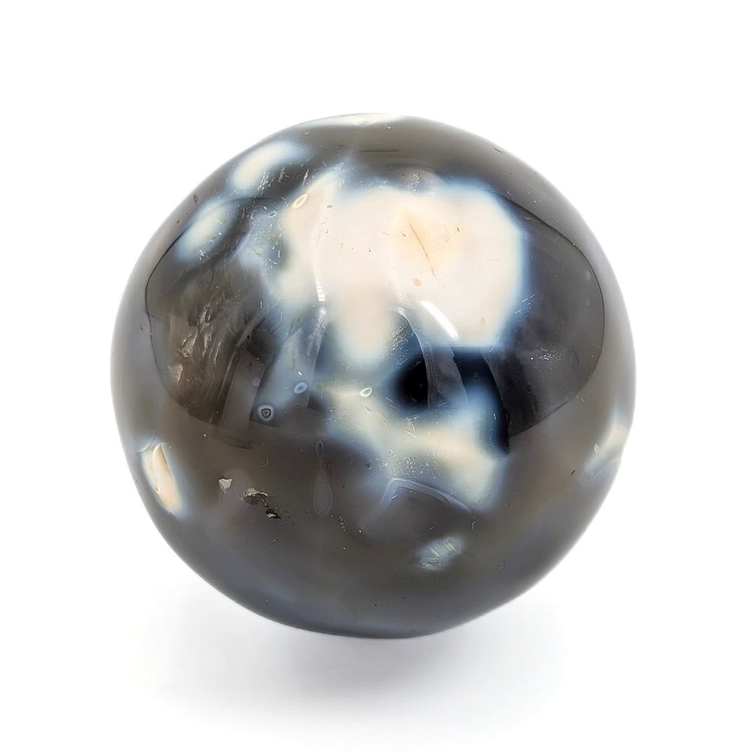 Orca Agate Polished Sphere