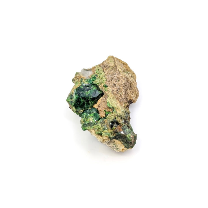 Demantoid Garnet on Host Rock