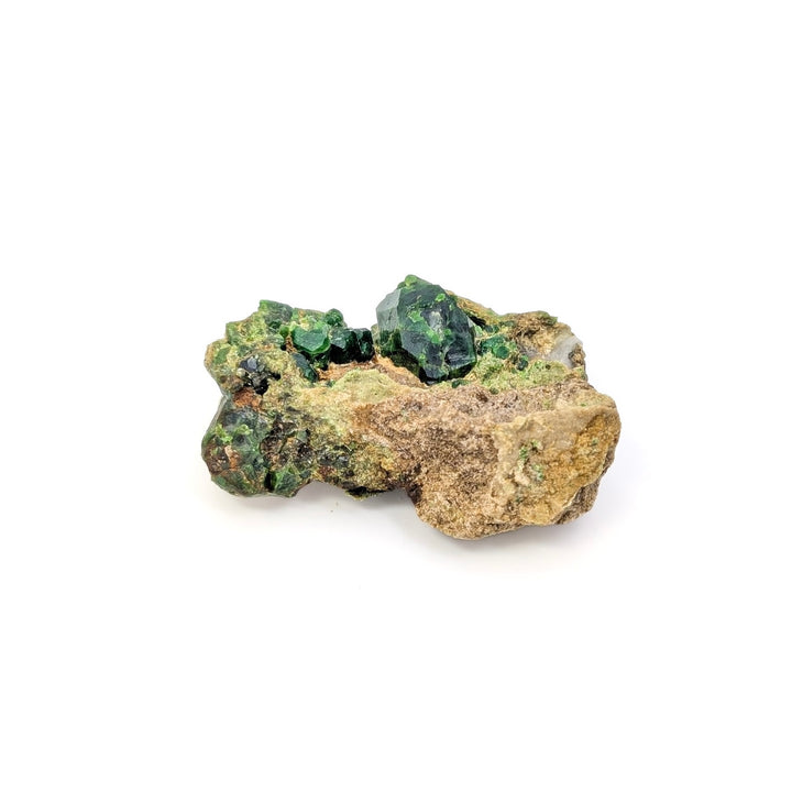 Demantoid Garnet on Host Rock
