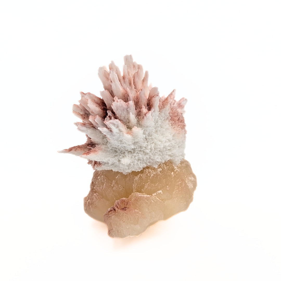 Pink Mordenite on Stilbite Freeform