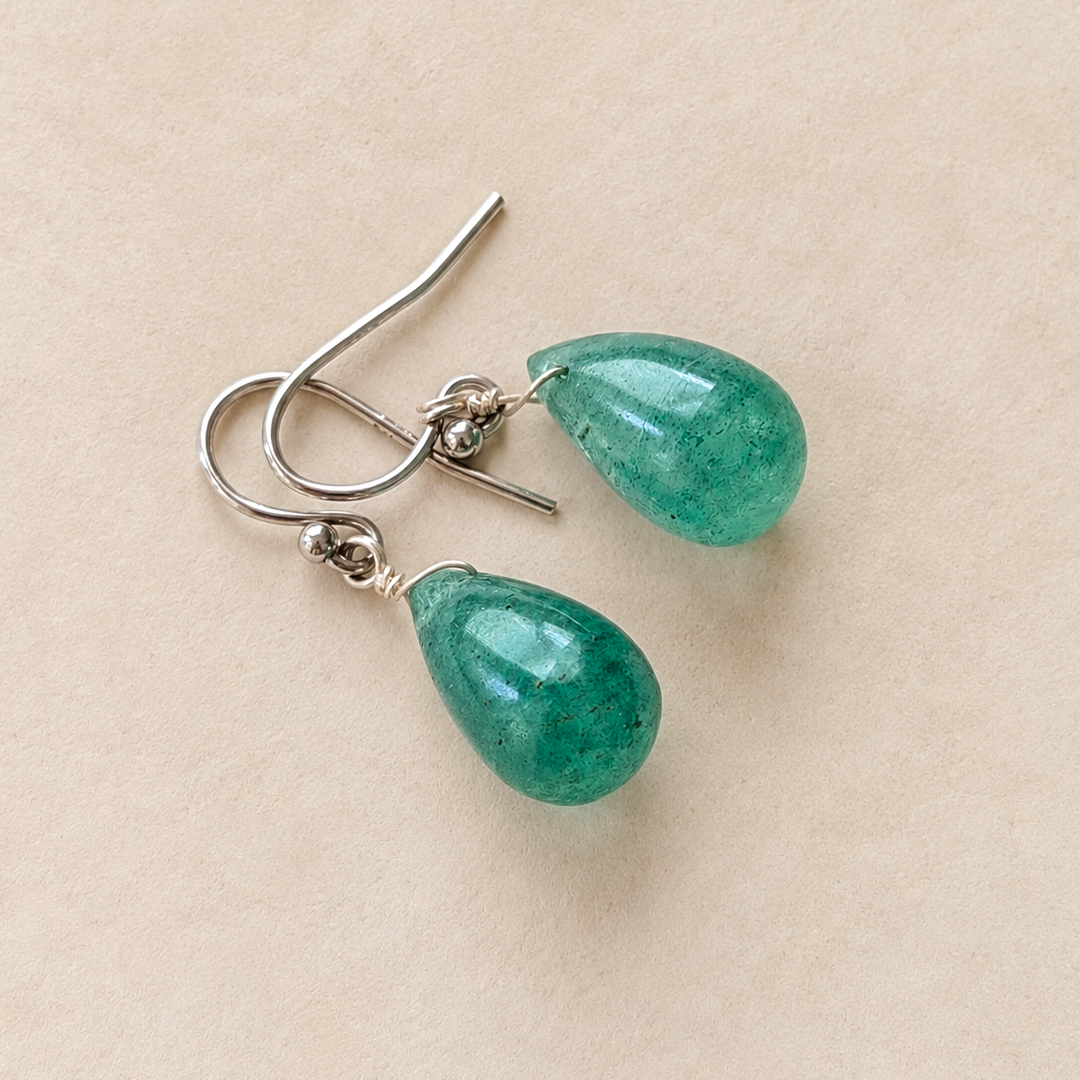Gemstone Dangle Earrings in Sterling Silver